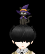 Witch Cat on the Head